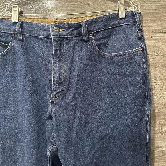 Duluth Trading Co Flex Ballroom Jeans Men's Size 40x30 100% Cotton Dark Wash - Picture 2 of 11